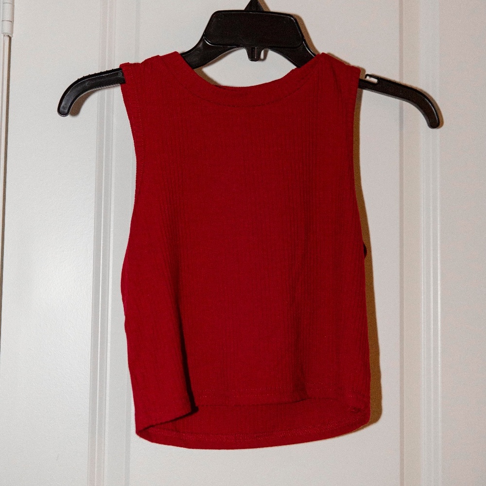 Burgundy Tank -- Slight Crop